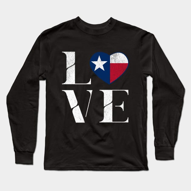 I love Texas Long Sleeve T-Shirt by Bellinna